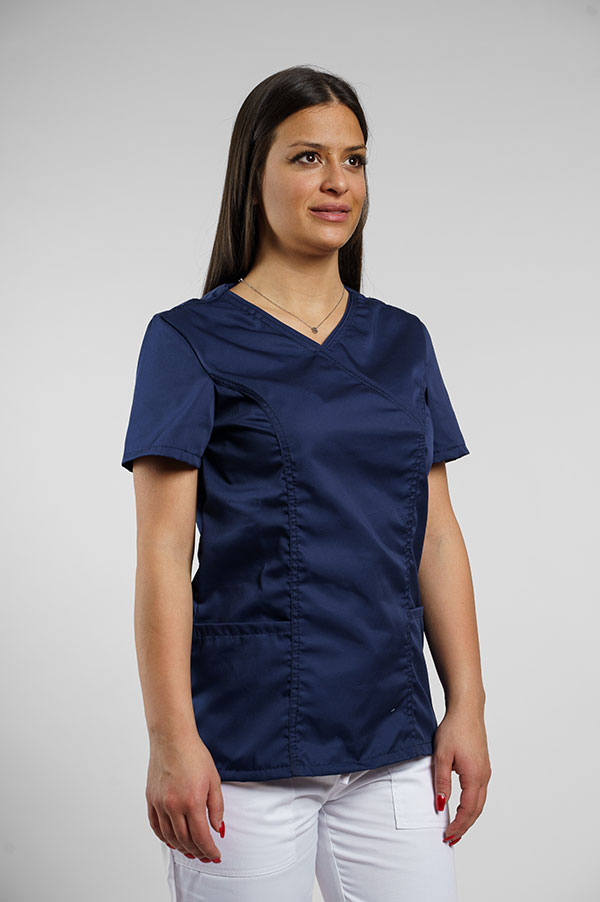 Medicinska ženska bluza V izrez